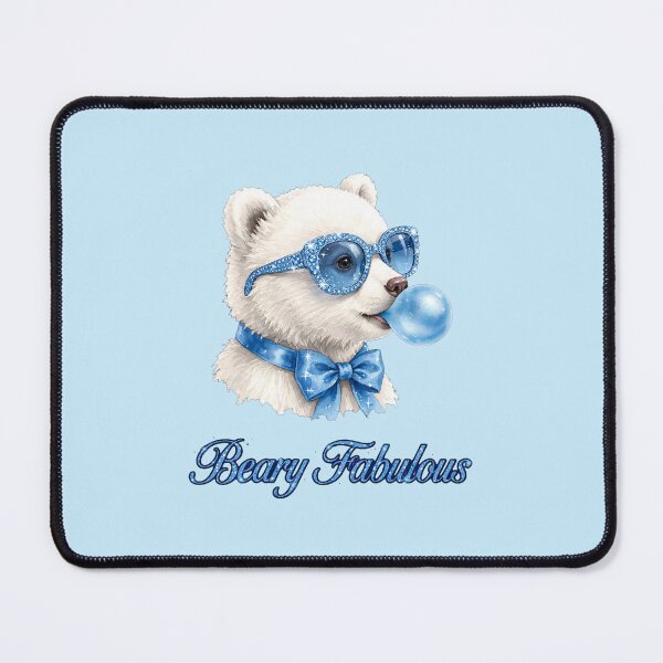 Item preview, Beary Fabulous Blue Bear - Cute Coquette Teddy Bear Shirt designed and sold by Vibe-Vary.