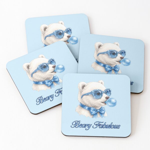 Item preview, Beary Fabulous Blue Bear - Cute Coquette Teddy Bear Shirt designed and sold by Vibe-Vary.