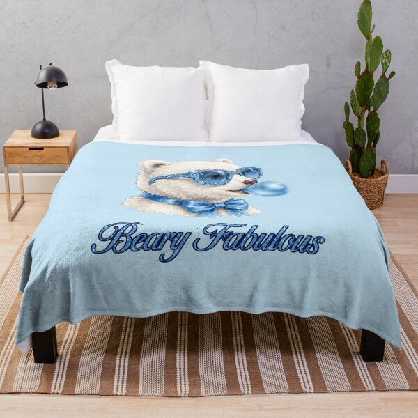 Item preview, Beary Fabulous Blue Bear - Cute Coquette Teddy Bear Shirt designed and sold by Vibe-Vary.