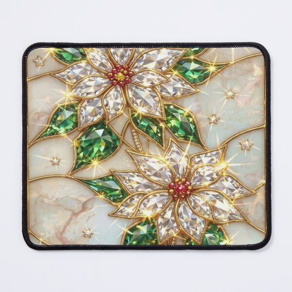 Item preview, Poinsettia Stained Glass Elegant designed and sold by BriSher.
