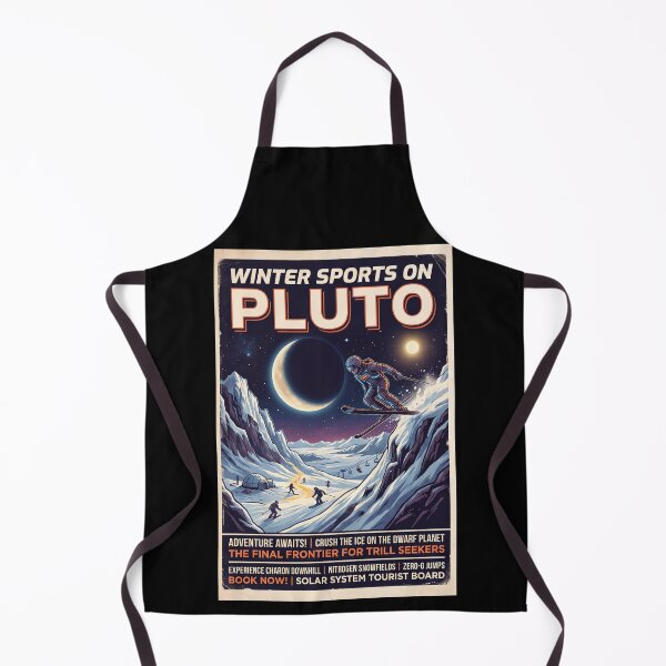 Item preview, Winter Sports on Pluto - Retro Space Travel designed and sold by ArtworkNorth.