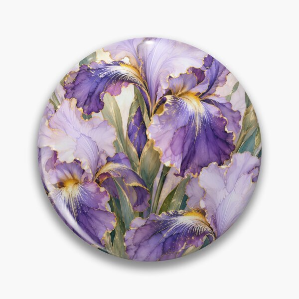 Item preview, Iris Bouquet with Gilded Edging designed and sold by Maria Dryfhout.