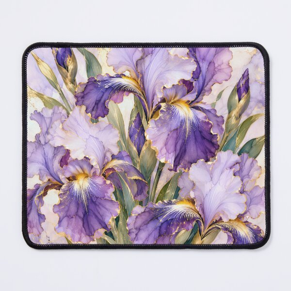 Item preview, Iris Bouquet with Gilded Edging designed and sold by Maria Dryfhout.