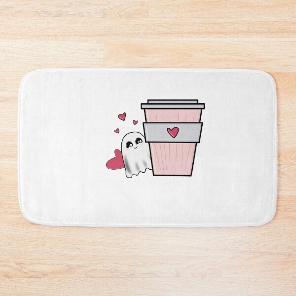 Item preview, Cute Ghost Hugging Coffee Cup | Kawaii Coffee Lover Design designed and sold by ForcePrint.