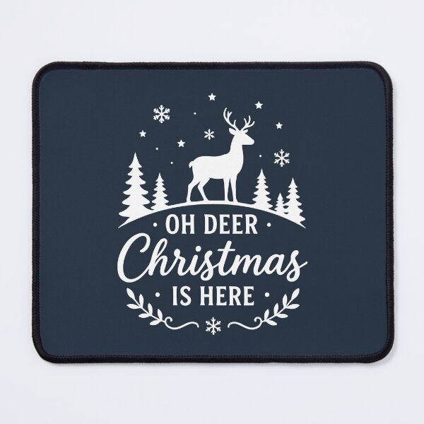 Item preview, Oh Deer Christmas Is Here – Funny Reindeer Holiday Art designed and sold by Tklezardesigns.