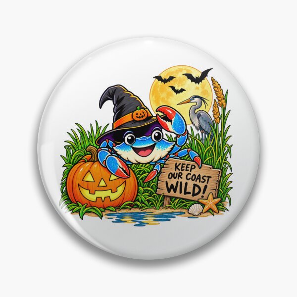 Item preview, Halloween Blue Crab Keep Our Coast Wild designed and sold by Penbrook Farms.