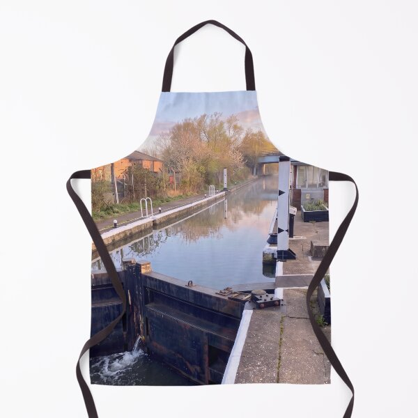 Item preview, Ponders End Lock – Morning Light on River Lee Navigation designed and sold by ArtworkNorth.