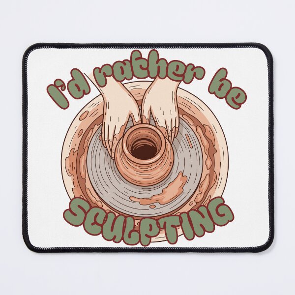 Item preview, I'd Rather Be Sculpting Pottery Wheel Illustration designed and sold by Rynasvz.