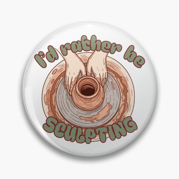 Item preview, I'd Rather Be Sculpting Pottery Wheel Illustration  designed and sold by Rynasvz.