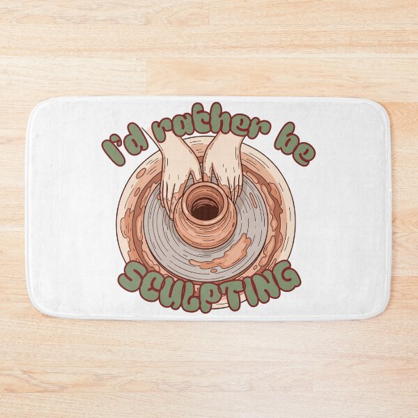 Item preview, I'd Rather Be Sculpting Pottery Wheel Illustration  designed and sold by Rynasvz.