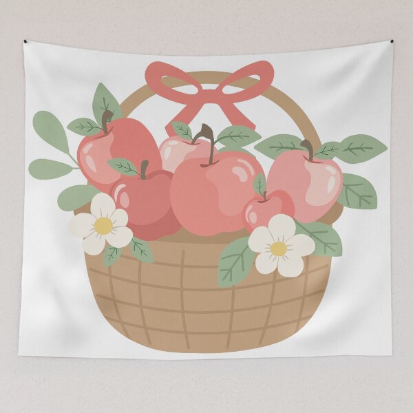 Item preview, Fresh Red Apple Picnic Basket designed and sold by BetweenForms.