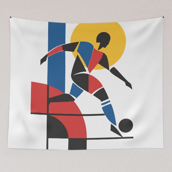 Item preview, The Art of Control Football Print, Bauhaus Soccer Print, Geometric Football Art, Mid Century Sports Decor, Football Player Gift designed and sold by Studio pod Burom.