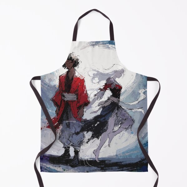 Item preview, Samurai and Spirit Maiden Anime Art designed and sold by vibescreations8.