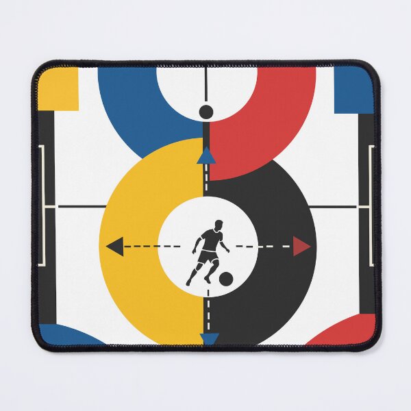 Item preview, At the Center of the Game Football Print, Bauhaus Soccer Print, Abstract Football Art, Geometric Sports Decor, Soccer Gift designed and sold by Studio pod Burom.
