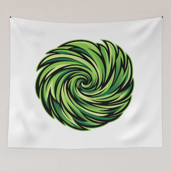 Item preview, Green Spiral Energy – Abstract Vortex Design designed and sold by Pommes im Bett.