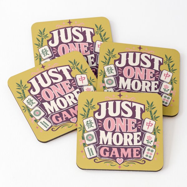 Item preview, Just One More Game Funny Mahjong Player Mah Jongg Humor designed and sold by NovaNookStudio.
