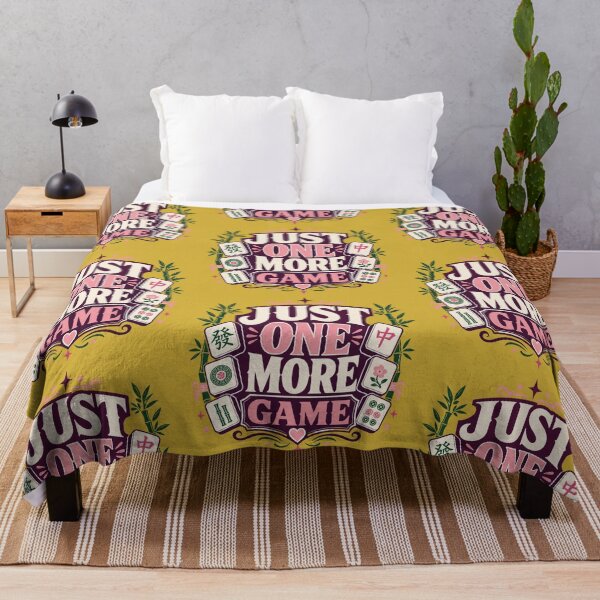 Item preview, Just One More Game Funny Mahjong Player Mah Jongg Humor designed and sold by NovaNookStudio.