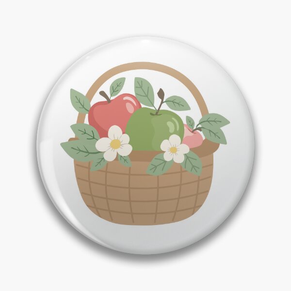 Item preview, Fresh Red Apple Picnic Basket designed and sold by BetweenForms.