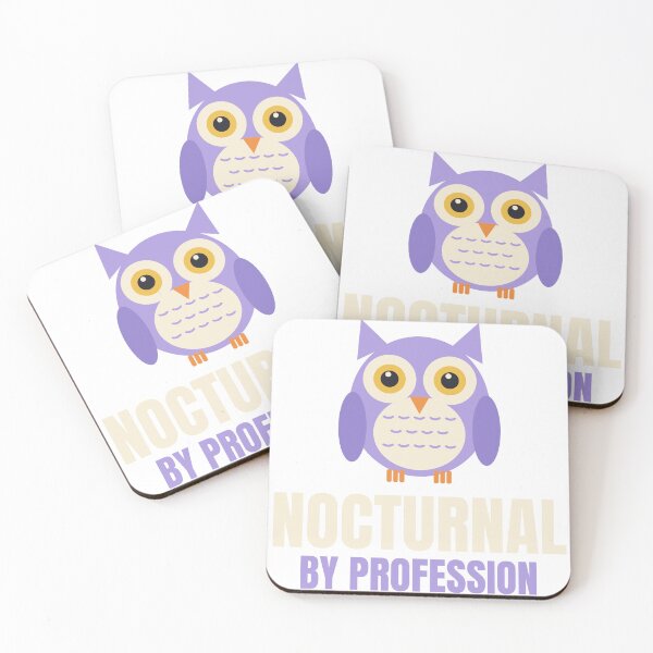 Item preview, Nocturnal by Profession Night Shift Owl designed and sold by TrailMixTrees.