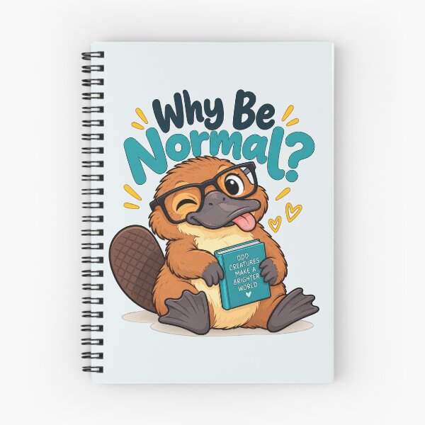 Item preview, Why Be Normal? Cute Nerdy Platypus designed and sold by Dystopian Design.