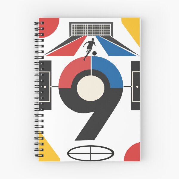 Item preview, The Number Nine Football Print, Bauhaus Soccer Print, Striker Art, Number 9 Football Art, Geometric Soccer Decor, Football Gift designed and sold by Studio pod Burom.