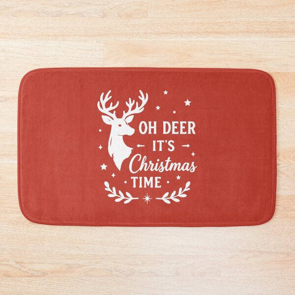 Item preview, Oh Deer It's Christmas Time – Reindeer Holiday Art designed and sold by Tklezardesigns.