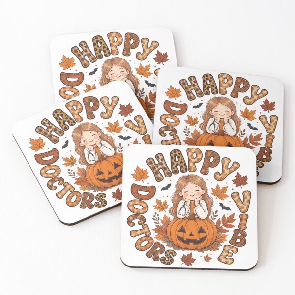 Item preview, Happy Doctors Vibe Halloween Pumpkin Autumn Nurse Doctor Design designed and sold by TheChalkyFox.