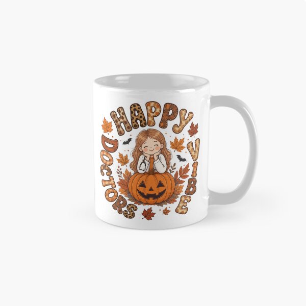 Item preview, Happy Doctors Vibe Halloween Pumpkin Autumn Nurse Doctor Design designed and sold by TheChalkyFox.