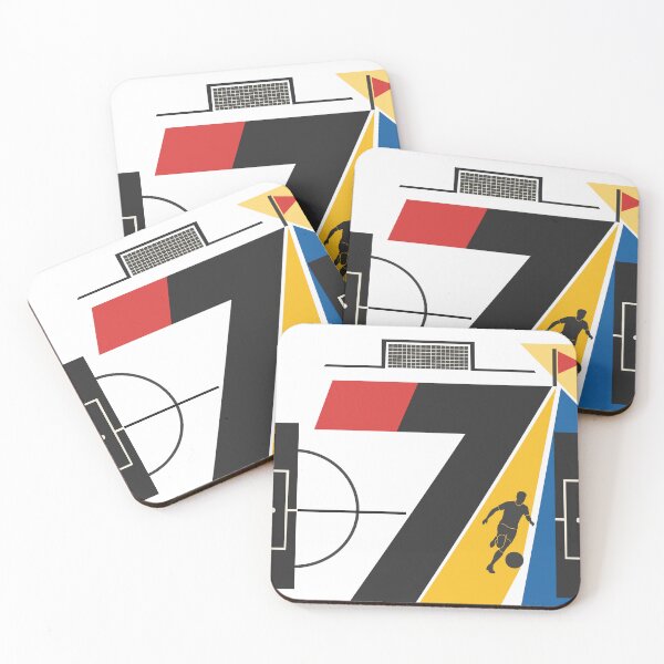 Item preview, The Number Seven Football Print, Bauhaus Soccer Print, Number 7 Football Art, Winger Soccer Decor, Geometric Sports Print, Football Gift designed and sold by Studio pod Burom.