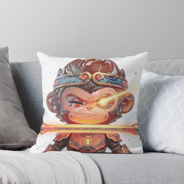 Aperçu de l'œuvre Cyber Chibi Sun Wukong Tech Monocle Close-Up créée et vendue par DigArtis.