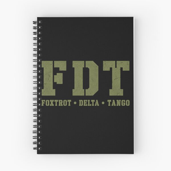 Item preview, FDT Foxtrot Delta Tango – Big Bold Military Letters Typography designed and sold by Jandedan.