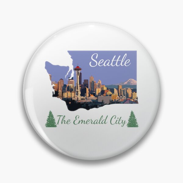 Item preview, Seattle, Washington City Design designed and sold by RikkiTikkiHut.
