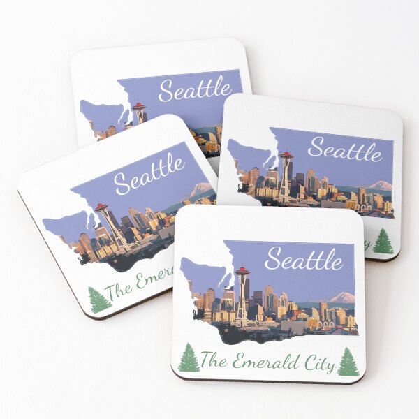 Item preview, Seattle, Washington City Design designed and sold by RikkiTikkiHut.