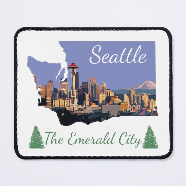 Item preview, Seattle, Washington City Design designed and sold by RikkiTikkiHut.