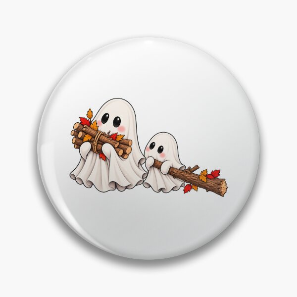 Item preview, Cute Ghosts Gathering Firewood designed and sold by House Of Hauntlings.