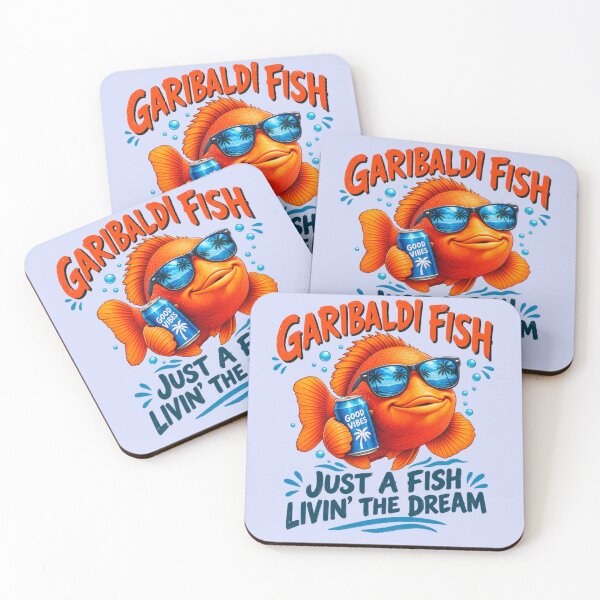 Item preview, Garibaldi Fish Just a Fish Livin The Dream Funny Summer Ocean Lover Gift designed and sold by Evelashop.