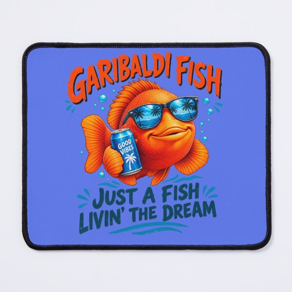 Item preview, Garibaldi Fish Just a Fish Livin The Dream Funny Summer Ocean Lover Gift designed and sold by Evelashop.