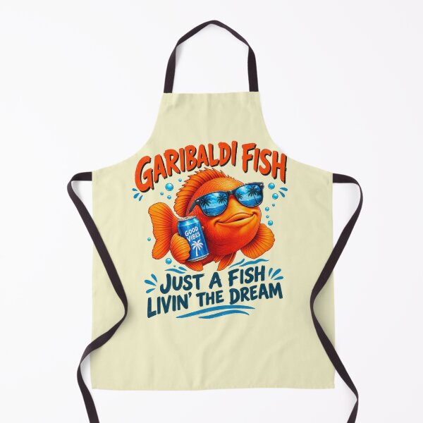 Item preview, Garibaldi Fish Just a Fish Livin The Dream Funny Summer Ocean Lover Gift designed and sold by Evelashop.