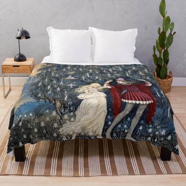 Item preview, Fairy Tale Wall Art, Lena Dances with the Knight, John Bauer Vintage Fantasy Print designed and sold by RickE.