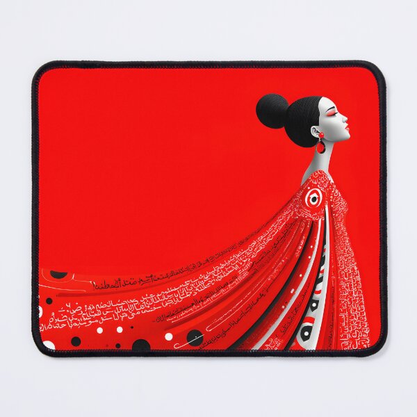 Item preview, Abstract Art of a Woman in a Red Dress Design designed and sold by Artessie.