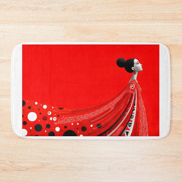 Item preview, Abstract Art of a Woman in a Red Dress Design designed and sold by Artessie.