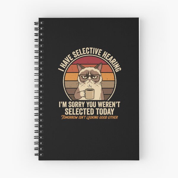 Item preview, I Have Selective Hearing Funny Grumpy Cat Coffee designed and sold by Antdoodle.