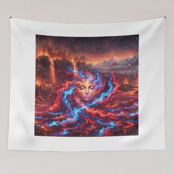 Item preview, Ember-Goddess: The Heart of the Inferno" designed and sold by SodhaIqbalKasam.