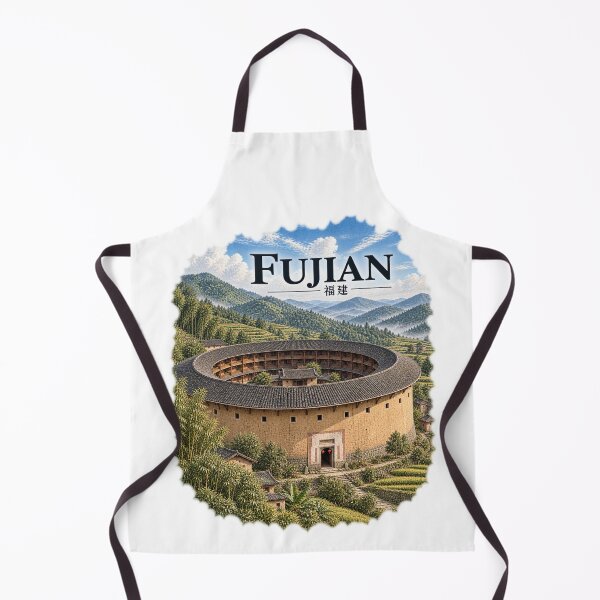 Item preview, Fujian Tulou China Traditional Earthen Architecture Art designed and sold by Larkfound Studio.