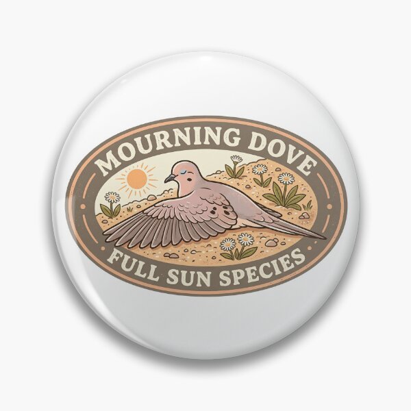 Item preview, Mourning Dove Full Sun Species Funny Bird Illustration designed and sold by shifumart.