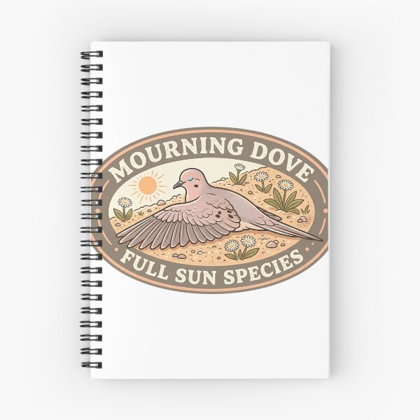 Item preview, Mourning Dove Full Sun Species Funny Bird Illustration designed and sold by shifumart.