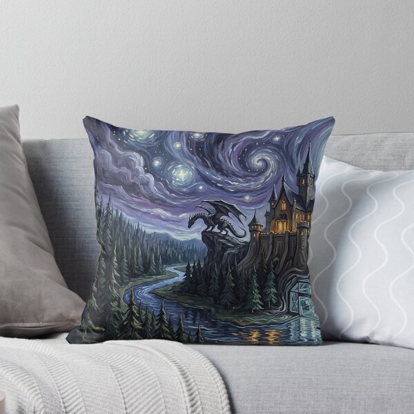 Item preview, Fantasy World Delos Starry Night Sci Fi Landscape designed and sold by Bad-Decisions-Designs.