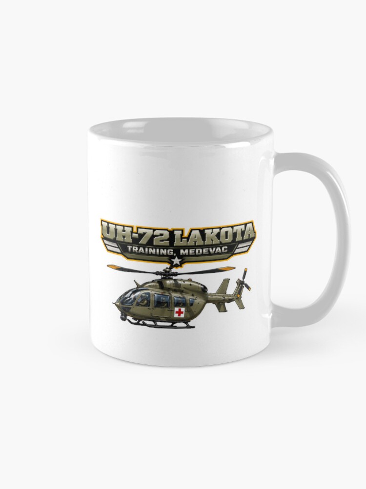 Thumbnail 3 of 6, Coffee Mug, Modern Utility Helicopter Aviation Design designed and sold by PatternFusions.