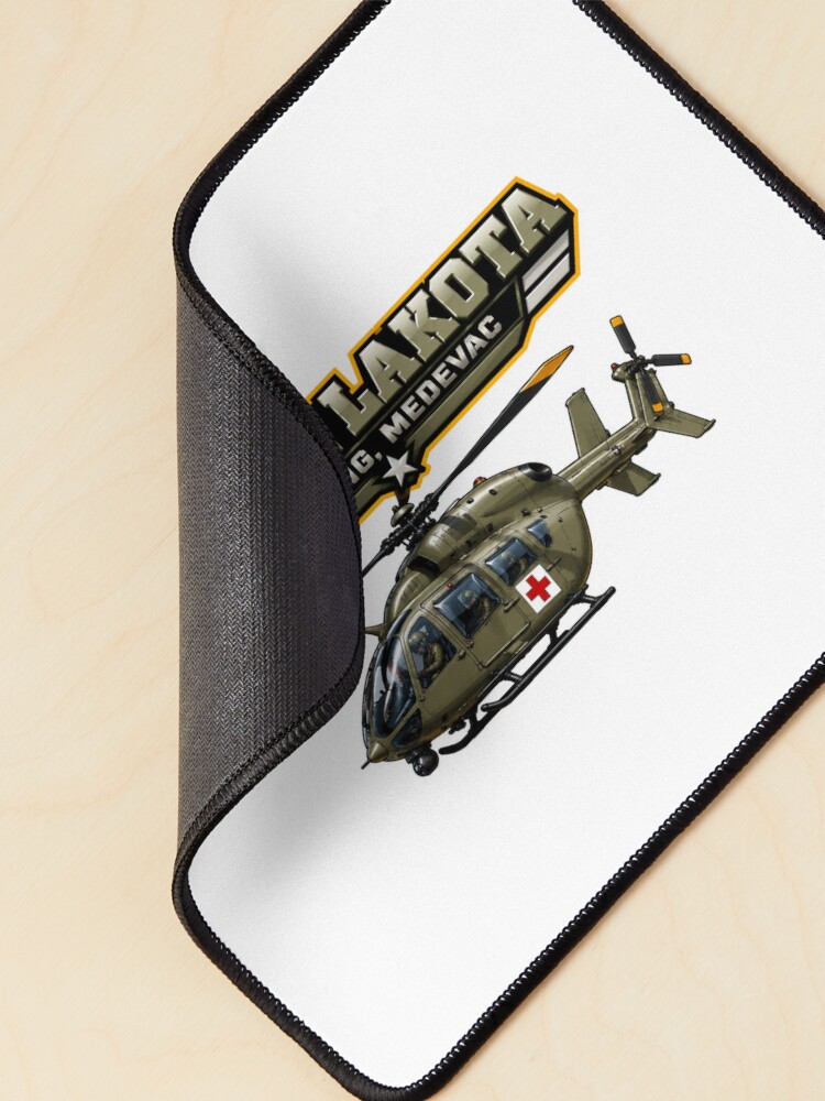 Thumbnail 2 of 5, Mouse Pad, Modern Utility Helicopter Aviation Design designed and sold by PatternFusions.