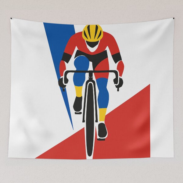 Item preview, Full Speed Ahead | Retro Cycling Art Print | Road Bike Print | Mid Century Modern Sports Art | Cyclist Gift designed and sold by Studio pod Burom.